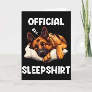German Shepherd Sleepshirt Dog Lover Pyjamas Card