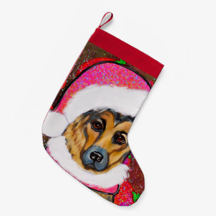 German Shepherd        Small Christmas Stocking