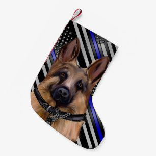 GERMAN SHEPHERD SMALL CHRISTMAS STOCKING