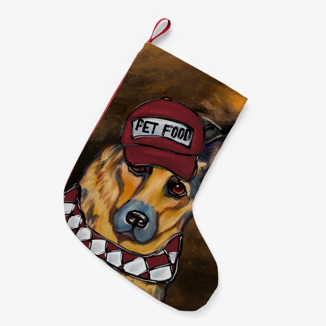 German Shepherd        Small Christmas Stocking (Front (Hanging))