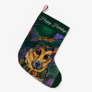 German Shepherd Small Christmas Stocking