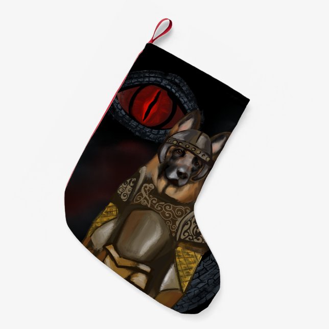 German Shepherd             Small Christmas Stocking (Front (Hanging))