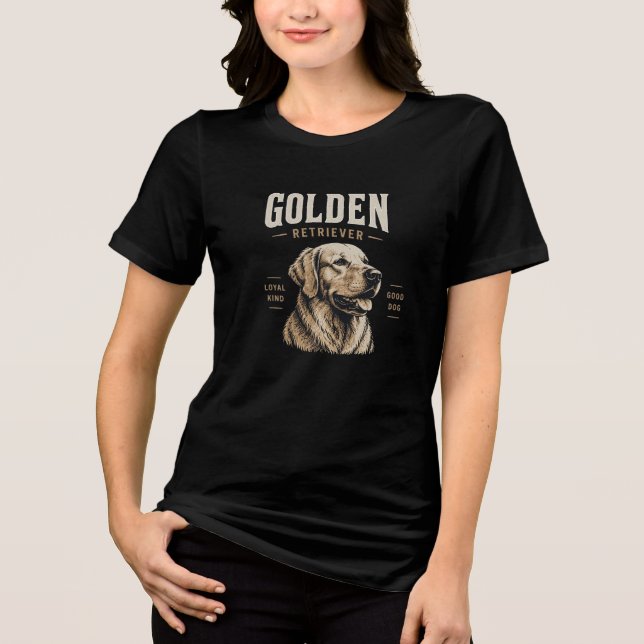 German Shepherd Smart Loyal Dog Tri-Blend Shirt (Front)