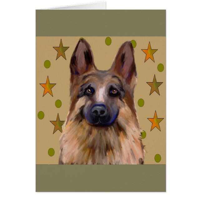 German Shepherd Soldier Art (Front)