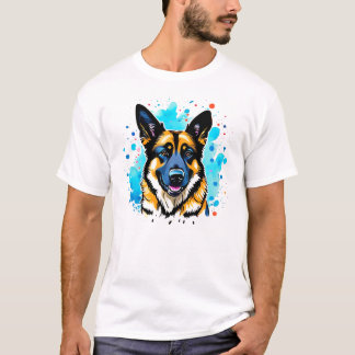 German Shepherd Splash T-Shirt