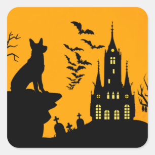 German Shepherd Square Sticker