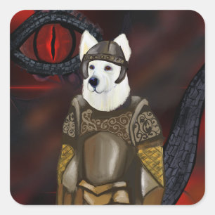 German Shepherd         Square Sticker