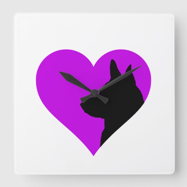 German Shepherd     Square Wall Clock (Front)