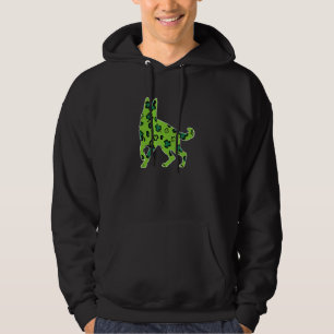 German Shepherd St Patrick S Day Green Leopard Sha Hoodie