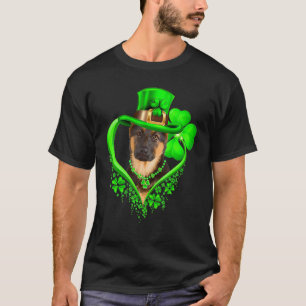 German Shepherd St Patricks Day  Irish Shamrock Do T-Shirt