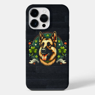 German Shepherd St Patrick's Day Shepherd Dog Gift iPhone 14 Pro Max Case