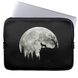 German Shepherd Standing On Mountain Halloween Laptop Sleeve