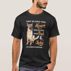 German Shepherd Steal Your Heart Gsd Mum Dad T-Shirt