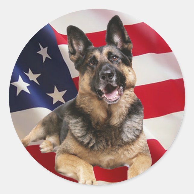 German Shepherd Sticker (Front)