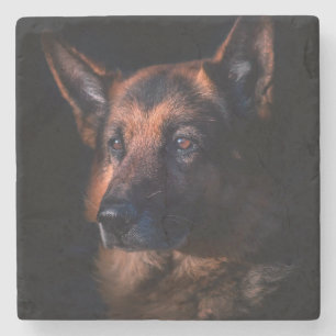 German Shepherd Stone Coaster