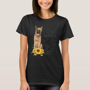 German Shepherd Sunflower Dog Mum Mama T-Shirt