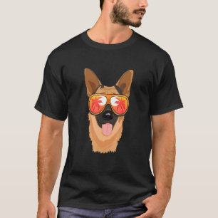 German Shepherd Sunglasses Beach Summer Pool Germa T-Shirt