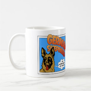 German Shepherd - Super Hero Coffee Mug
