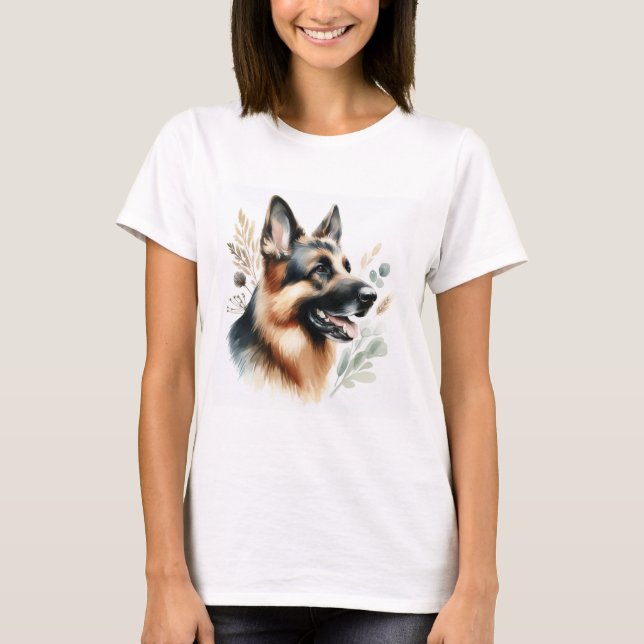 German Shepherd  T-Shirt (Front)