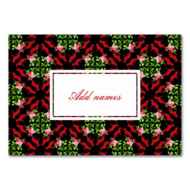 German Shepherd Tablecards Table Number (Front)