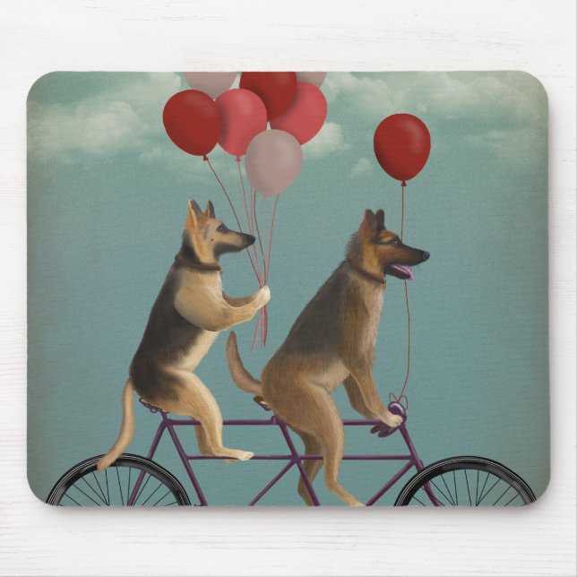 German Shepherd Tandem Mouse Pad (Front)