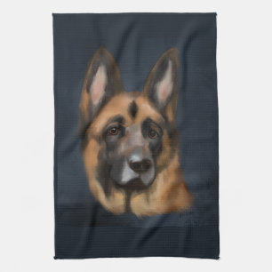 GERMAN SHEPHERD TEA TOWEL