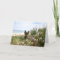 German Shepherd Thank You Card Beachgrass