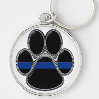 German Shepherd Thin Blue Line Key Ring