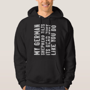 German Shepherd Tilt Head Dog Alsatian Cute Hoodie