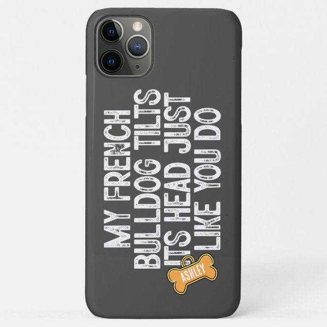 German Shepherd Tilts Head Funny Quote Dog Dad Mum Case-Mate iPhone Case (Back)
