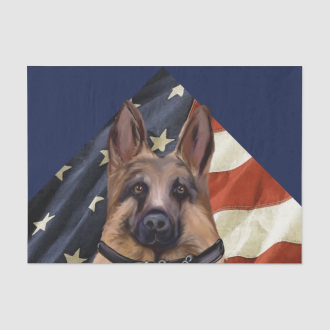 German Shepherd    Tissue Paper (Front)