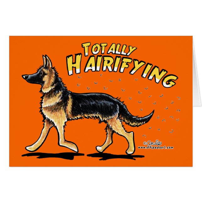 German Shepherd Totally Hairifying (Front Horizontal)