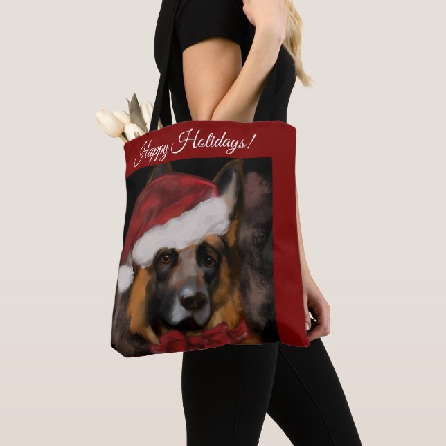GERMAN SHEPHERD  TOTE BAG (Close Up)