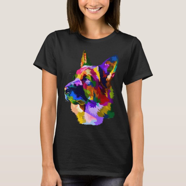 German Shepherd Trained Dog Owner T-Shirt (Front)