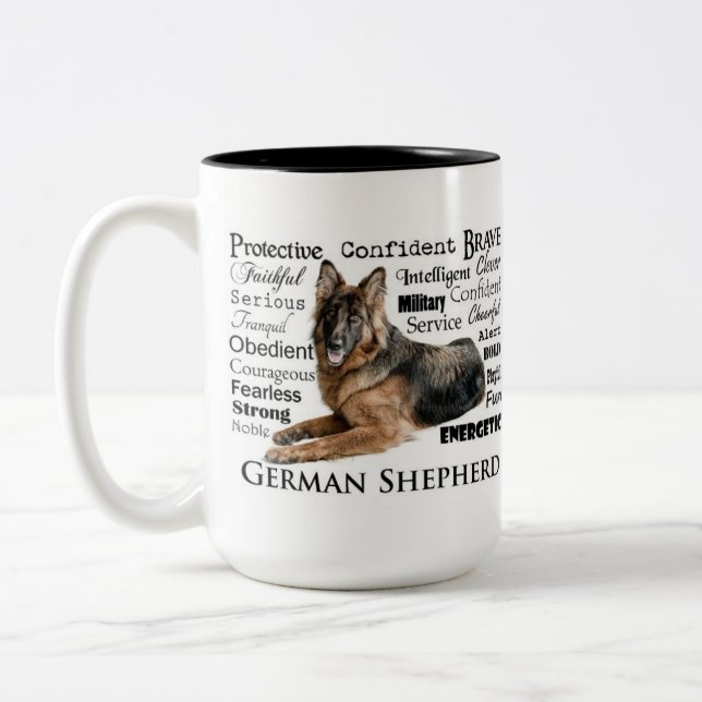 German Shepherd Traits Mug (Left)