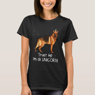   German Shepherd Trust Me Im A Unicorn Dog T-Shirt