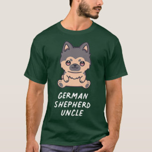 German Shepherd Uncle Kawaii Anime Dog Lover Owner T-Shirt