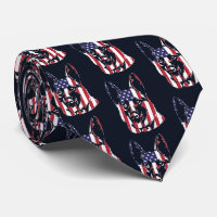 German Shepherd USA Flag Custom