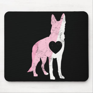 German Shepherd Valentines Day Cud Love Dog _1  Mouse Pad