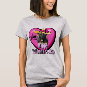 German Shepherd Valentines Day T-shirt