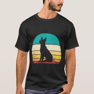 German Shepherd Vintage Retro Sunset Shepherds Dog T-Shirt