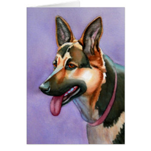 German Shepherd Watercolor