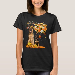 German Shepherd Witch Halloween Cute Animal T-Shirt