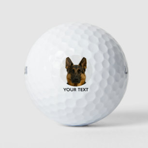  German Shepherd With Custom Text Golf Balls