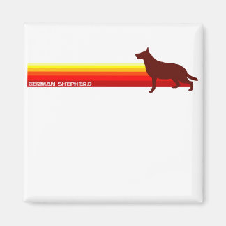 German Shepherd With Stripes Magnet