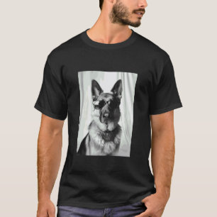 German Shepherd with Sunglasses Cool Dog Lover Pho T-Shirt