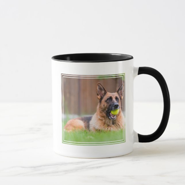 German Shepherd With Tennis Ball Mug (Right)