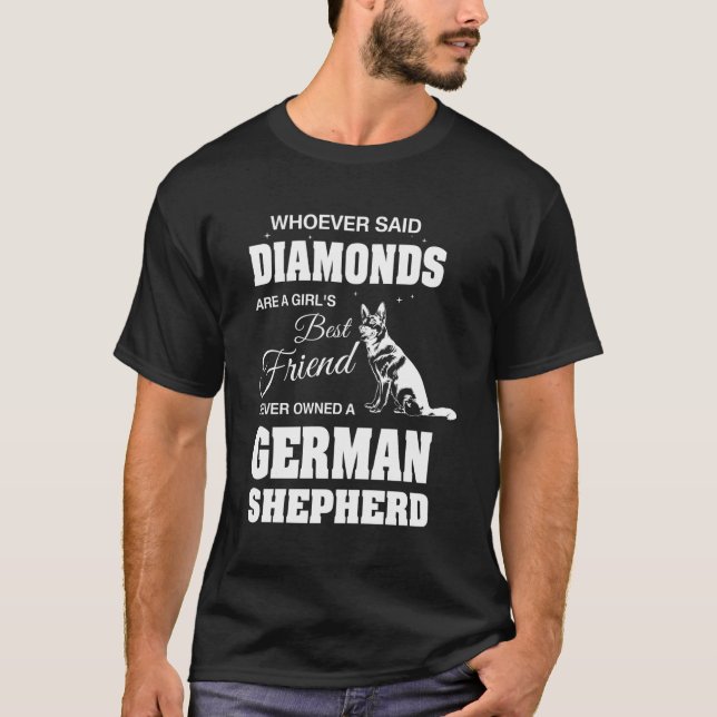 German Shepherd Woman Ladies Hoodie T-Shirt (Front)