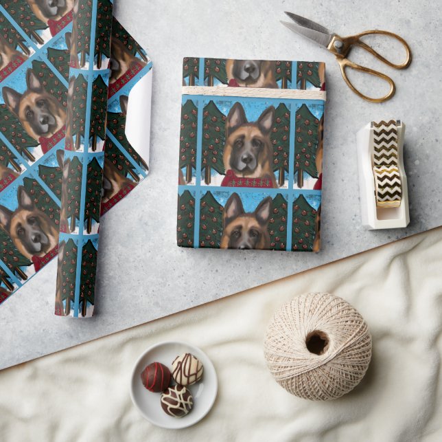German Shepherd  Wrapping Paper (Crafts)