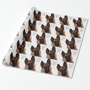 German Shepherd Wrapping Paper for Mum